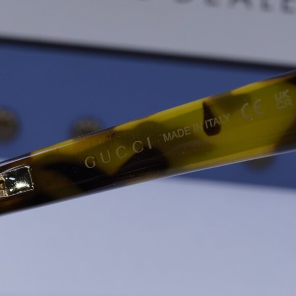 Gucci GG1539S 005 Square Sunglasses - Yellow Spotted Havana/Brown - Picture 9 of 13